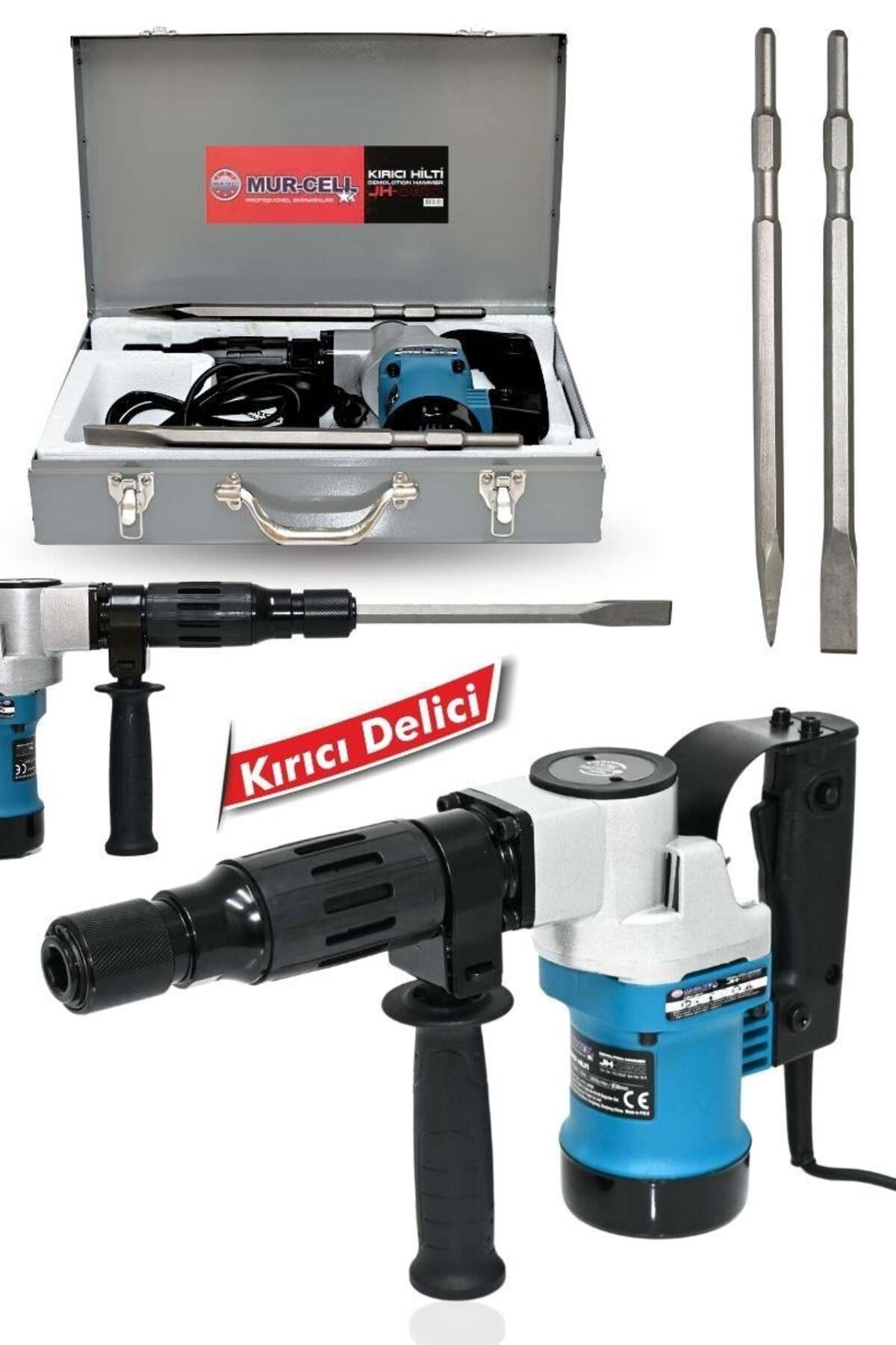 Jh-0810 800w 38mm Profesyonel Pnömatik Kırıcı Delici Büyük Hilti
