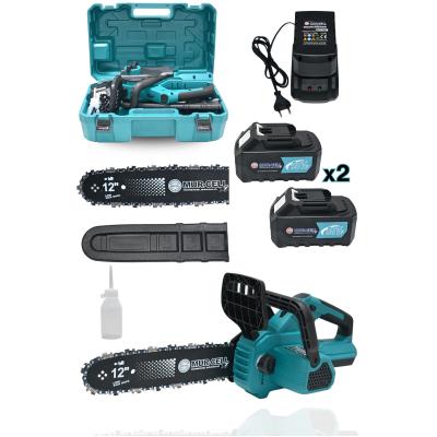 Dj12 Mavi Şarjlı Ağaç Odun Kesme Makinası Zincirli Testere 21v 4 Amper Kömürsüz
