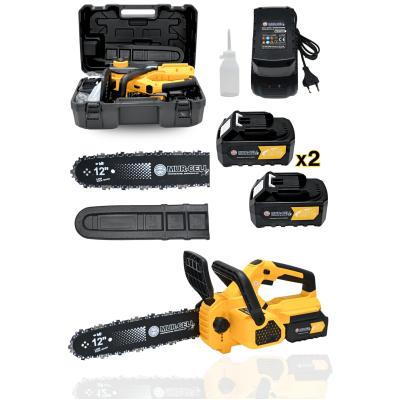 Dj12 Sarı Şarjlı Ağaç Odun Kesme Motoru Zincirli Testere 21v 4 Amper Kömürsüz