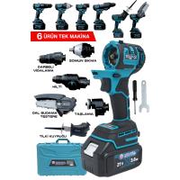 MUR-9019 6 LI Değişen Kafa Tilki Kuyruğu Taşlama Darbeli Vidalama Kırıcı Hilti Testere